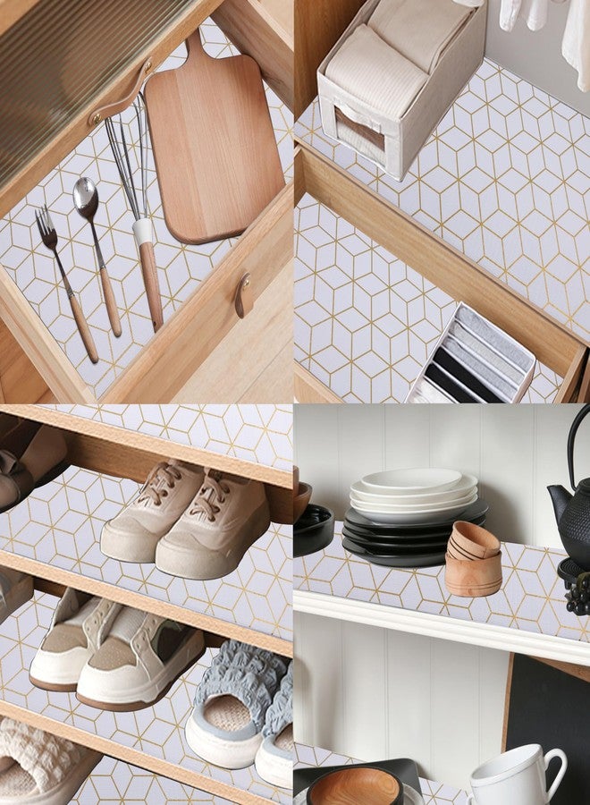 GMCOZY Shelf Liners for Kitchen Cabinets 20 Inch Wide X 20 Ft Non Adhesive Cabinet Drawer Liner Non Slip Water Oil-Proof Strong Grip Pantry Refrigerator Shelves Liner for Bathroom Drawer Cupboard Closet Mat - Image 2